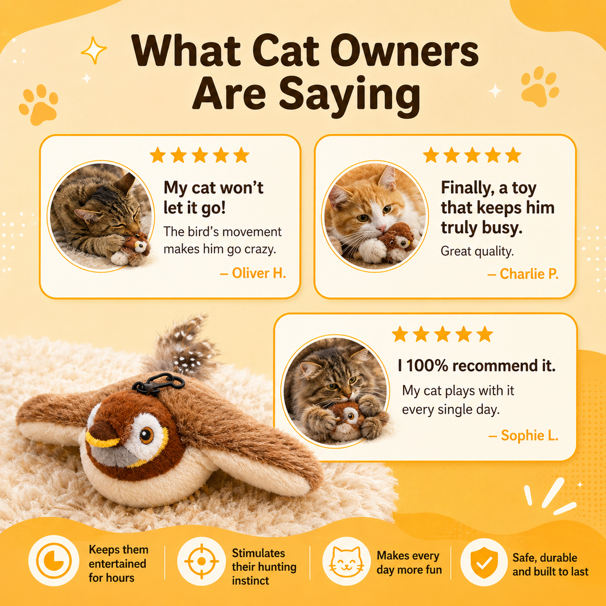 Interactive Bird Toy for Cats