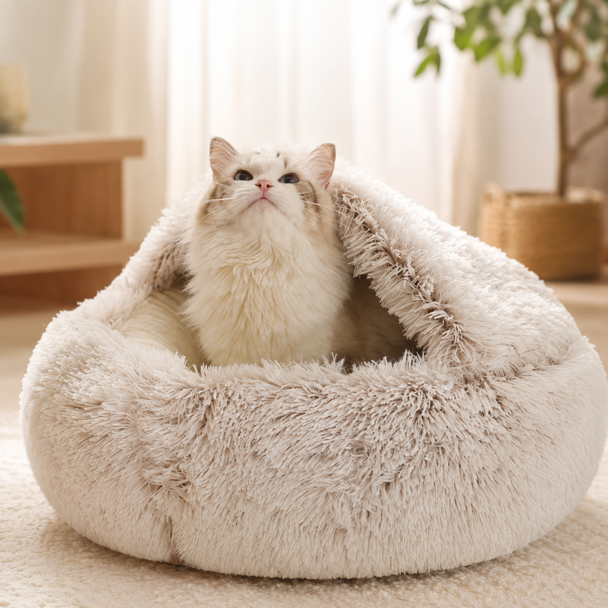 Calming Donut Cat Bed